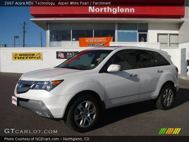 2007 Acura MDX Technology in Aspen White Pearl