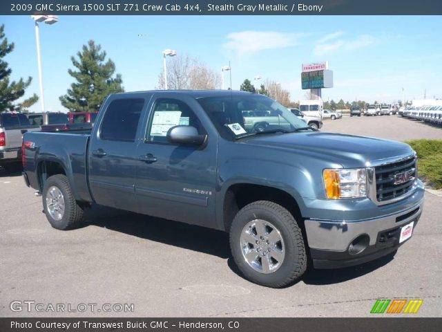 2009 GMC Sierra 1500 SLT Z71 Crew Cab 4x4 in Stealth Gray Metallic