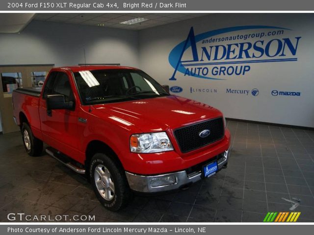 2004 Ford F150 XLT Regular Cab 4x4 in Bright Red