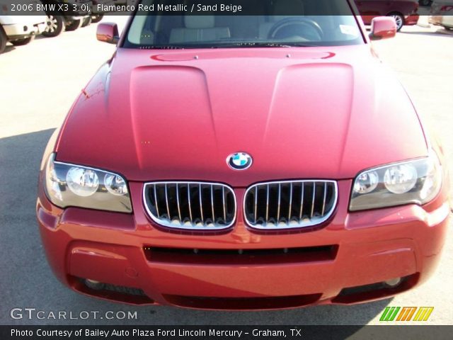 2006 BMW X3 3.0i in Flamenco Red Metallic