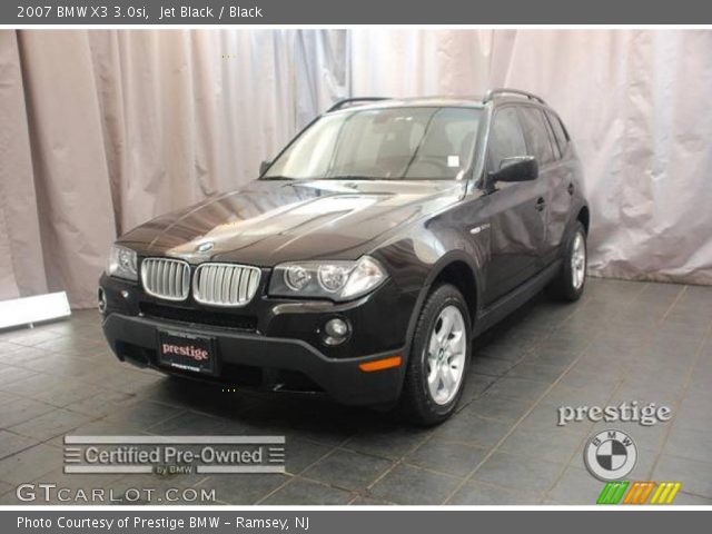 2007 BMW X3 3.0si in Jet Black
