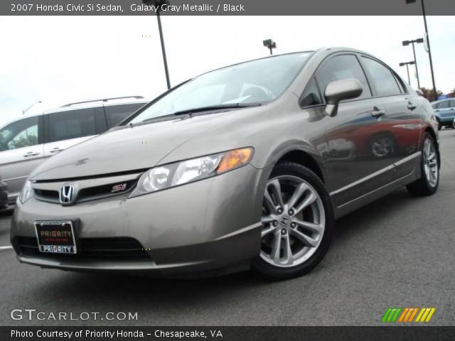2007 Honda Civic Si Sedan in Galaxy Gray Metallic