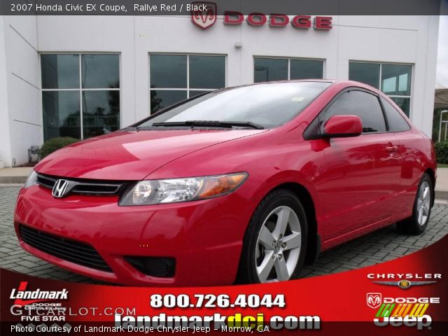 2007 Honda Civic EX Coupe in Rallye Red