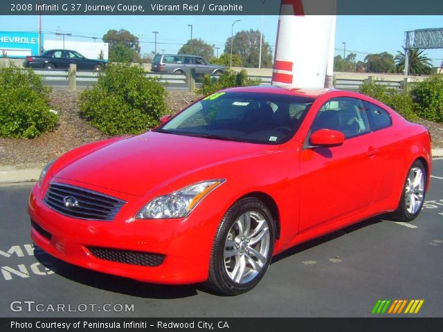 2008 Infiniti G 37 Journey Coupe in Vibrant Red