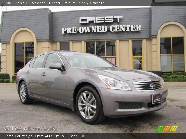 2008 Infiniti G 35 Sedan in Desert Platinum Beige