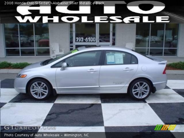 2008 Honda Civic Si Sedan in Alabaster Silver Metallic