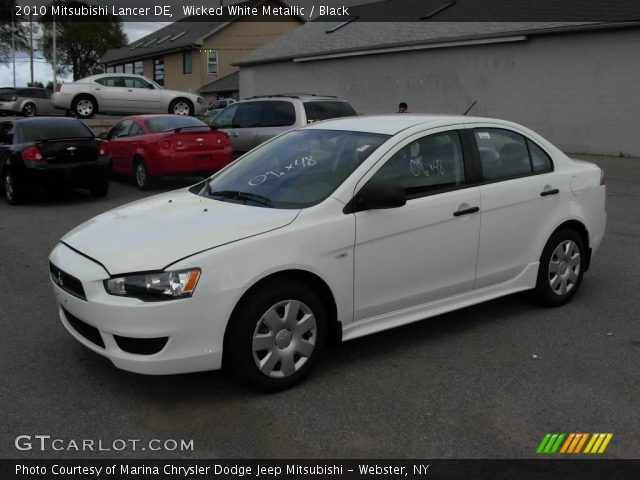 2010 Mitsubishi Lancer DE in Wicked White Metallic