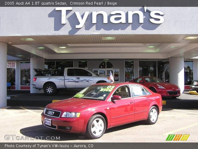 2005 Audi A4 1.8T quattro Sedan in Crimson Red Pearl