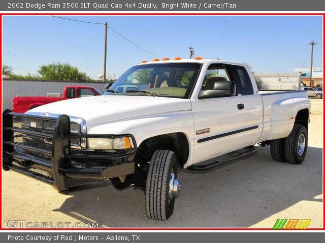 2002 Dodge Ram 3500 SLT Quad Cab 4x4 Dually in Bright White