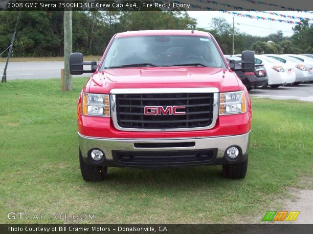 2008 GMC Sierra 2500HD SLE Crew Cab 4x4 in Fire Red