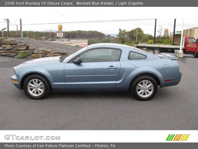 2008 Ford Mustang V6 Deluxe Coupe in Windveil Blue Metallic