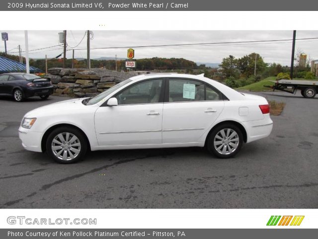 2009 Hyundai Sonata Limited V6 in Powder White Pearl