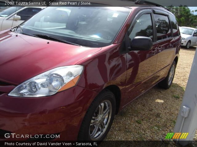 2007 Toyota Sienna LE in Salsa Red Pearl