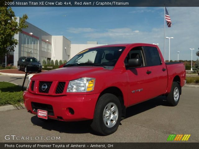 2006 Nissan Titan XE Crew Cab 4x4 in Red Alert