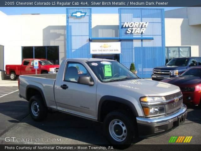 2005 Chevrolet Colorado LS Regular Cab 4x4 in Silver Birch Metallic