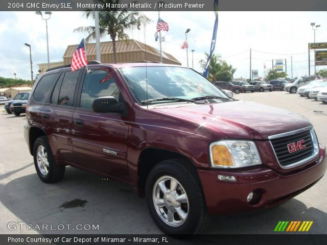 2004 GMC Envoy SLE in Monterey Maroon Metallic