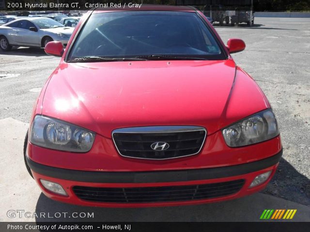 2001 Hyundai Elantra GT in Cardinal Red