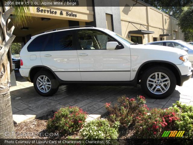 2006 BMW X5 3.0i in Alpine White