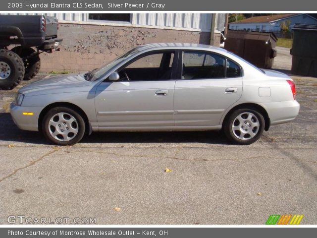 2003 Hyundai Elantra GLS Sedan in Silver Pewter