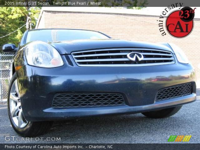 2005 Infiniti G 35 Sedan in Twilight Blue Pearl