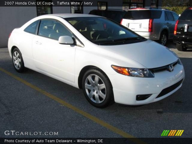 2007 Honda Civic LX Coupe in Taffeta White
