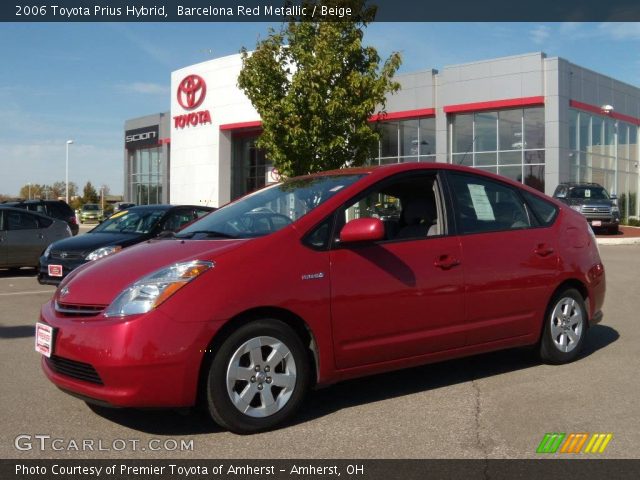 2006 Toyota Prius Hybrid in Barcelona Red Metallic