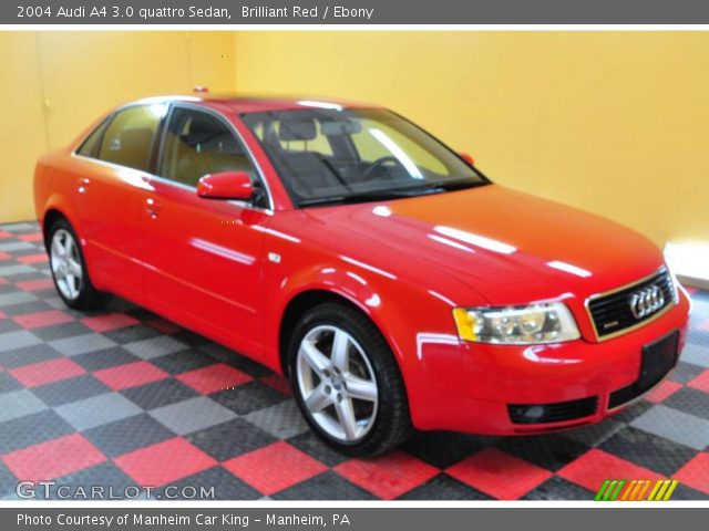 2004 Audi A4 3.0 quattro Sedan in Brilliant Red