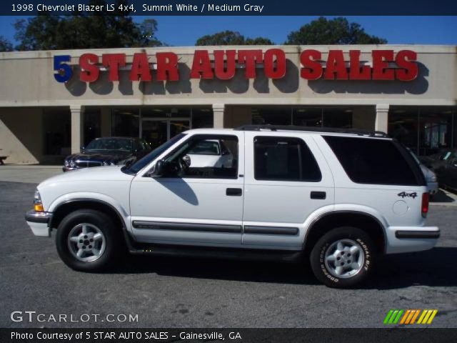1998 Chevrolet Blazer LS 4x4 in Summit White