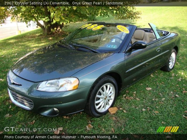 2002 Chrysler Sebring LXi Convertible in Onyx Green Pearl