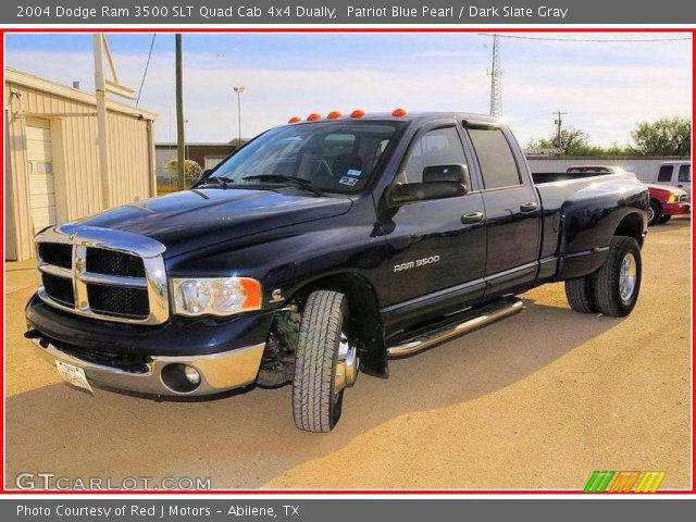 2004 Dodge Ram 3500 SLT Quad Cab 4x4 Dually in Patriot Blue Pearl