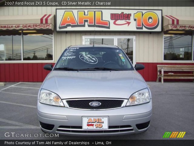 2007 Ford Focus ZX3 S Coupe in CD Silver Metallic
