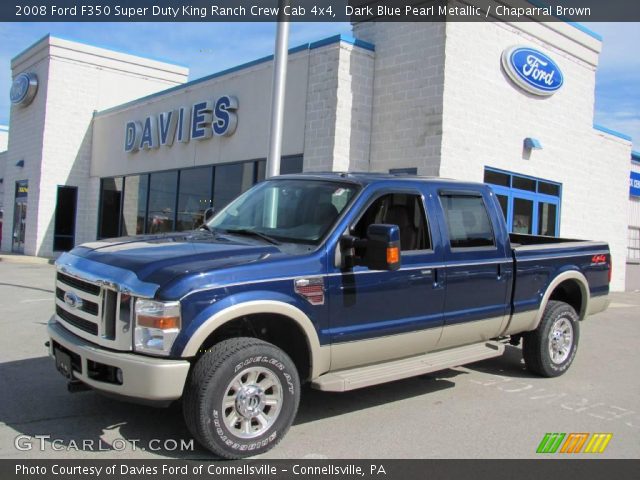 2008 Ford F350 Super Duty King Ranch Crew Cab 4x4 in Dark Blue Pearl Metallic