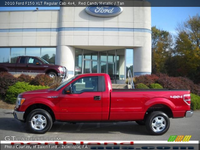 2010 Ford F150 XLT Regular Cab 4x4 in Red Candy Metallic