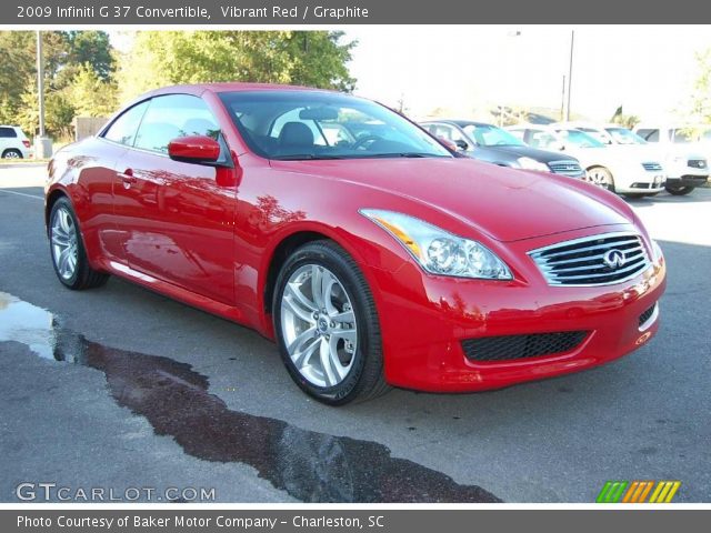 2009 Infiniti G 37 Convertible in Vibrant Red