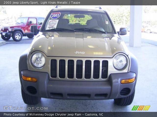 2003 Jeep Liberty Sport in Light Khaki Metallic