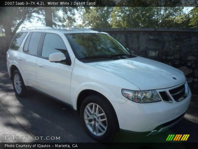 2007 Saab 9-7X 4.2i in Winter White