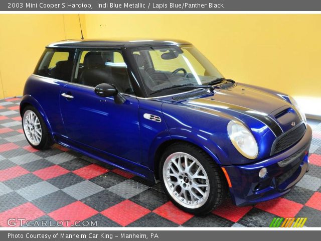 2003 Mini Cooper S Hardtop in Indi Blue Metallic