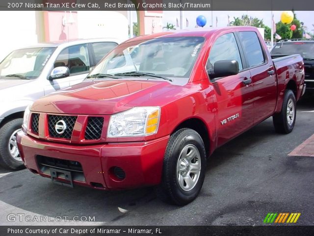 2007 Nissan Titan XE Crew Cab in Red Brawn