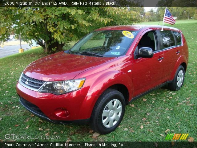 2008 Mitsubishi Outlander ES 4WD in Rally Red Metallic