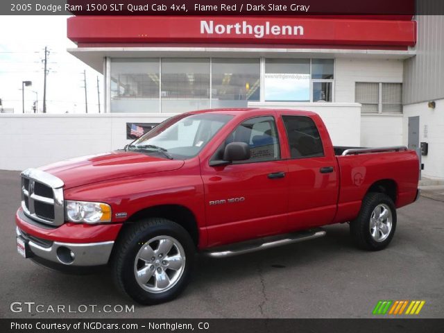 2005 Dodge Ram 1500 SLT Quad Cab 4x4 in Flame Red