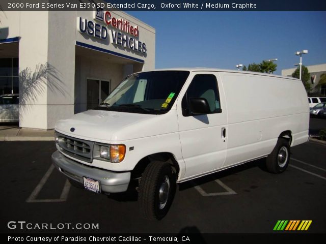 2000 Ford E Series Van E350 SD Extended Cargo in Oxford White