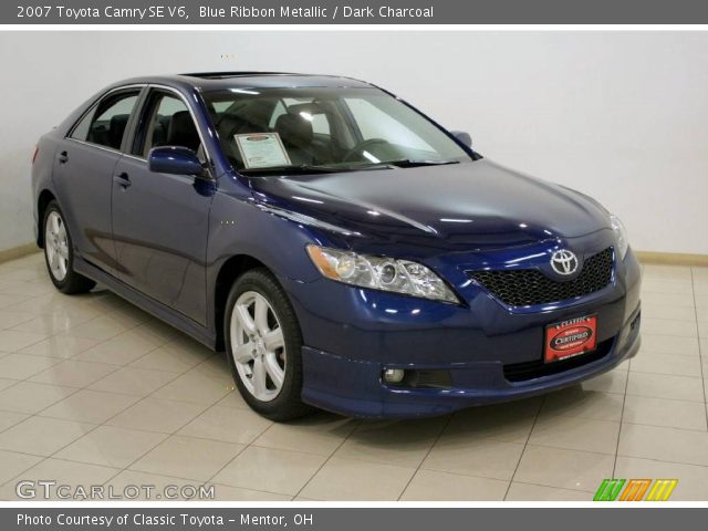 2007 Toyota Camry SE V6 in Blue Ribbon Metallic