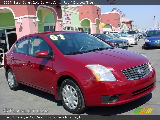 2007 Nissan Sentra 2.0 in Sonoma Sunset Red