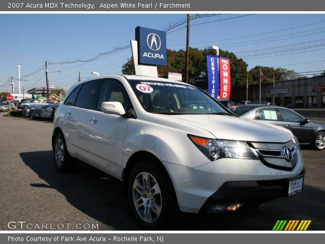 2007 Acura MDX Technology in Aspen White Pearl