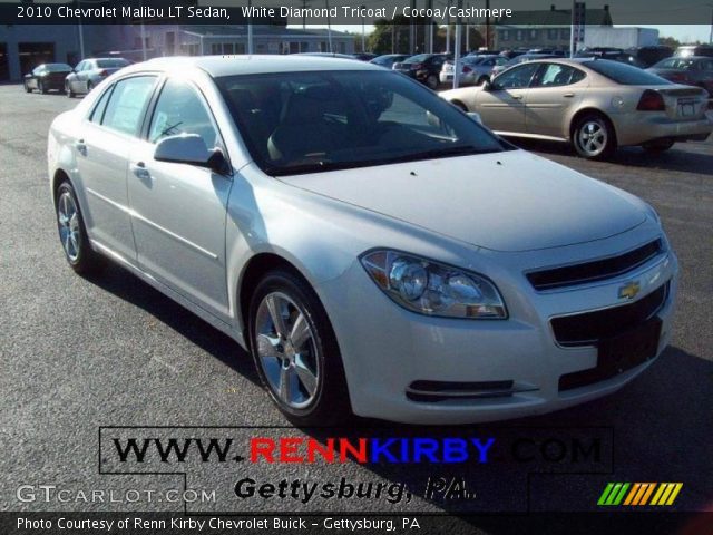 2010 Chevrolet Malibu LT Sedan in White Diamond Tricoat