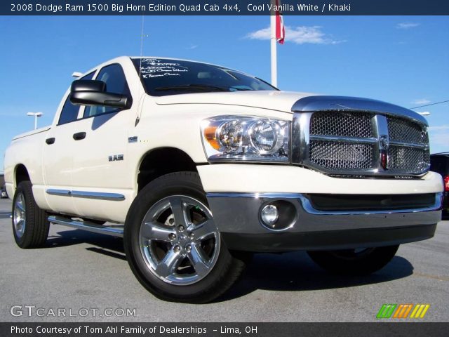 2008 Dodge Ram 1500 Big Horn Edition Quad Cab 4x4 in Cool Vanilla White