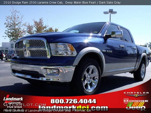 2010 Dodge Ram 1500 Laramie Crew Cab in Deep Water Blue Pearl