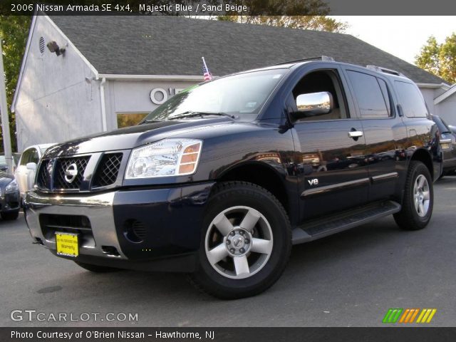 2006 Nissan Armada SE 4x4 in Majestic Blue