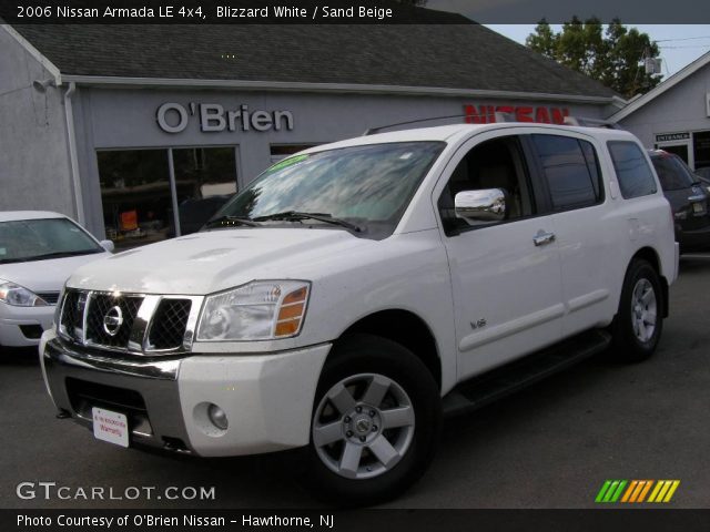 2006 Nissan Armada LE 4x4 in Blizzard White
