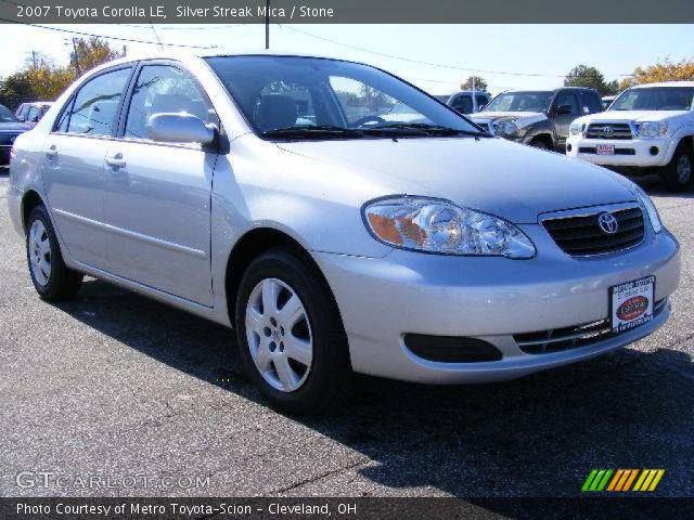 2007 Toyota Corolla LE in Silver Streak Mica